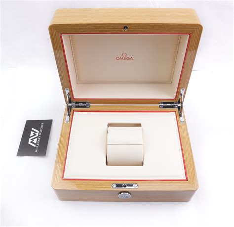 omega expensive watch wood box|omega speedmaster box for sale.